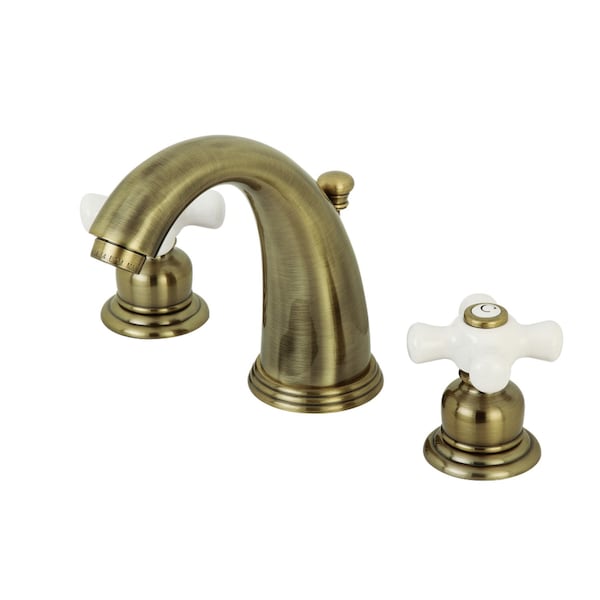 KB983PXAB Victorian 2-Handle 8" Widespread Bathroom Faucet, Brass